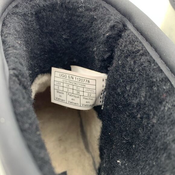 Ugg classic mini marble black and white winter rain boots - Picture 8 of 11